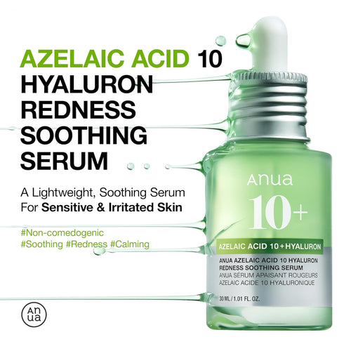 ANUA Azelaic Acid 10 Hyaluron Redness Soothing Serum